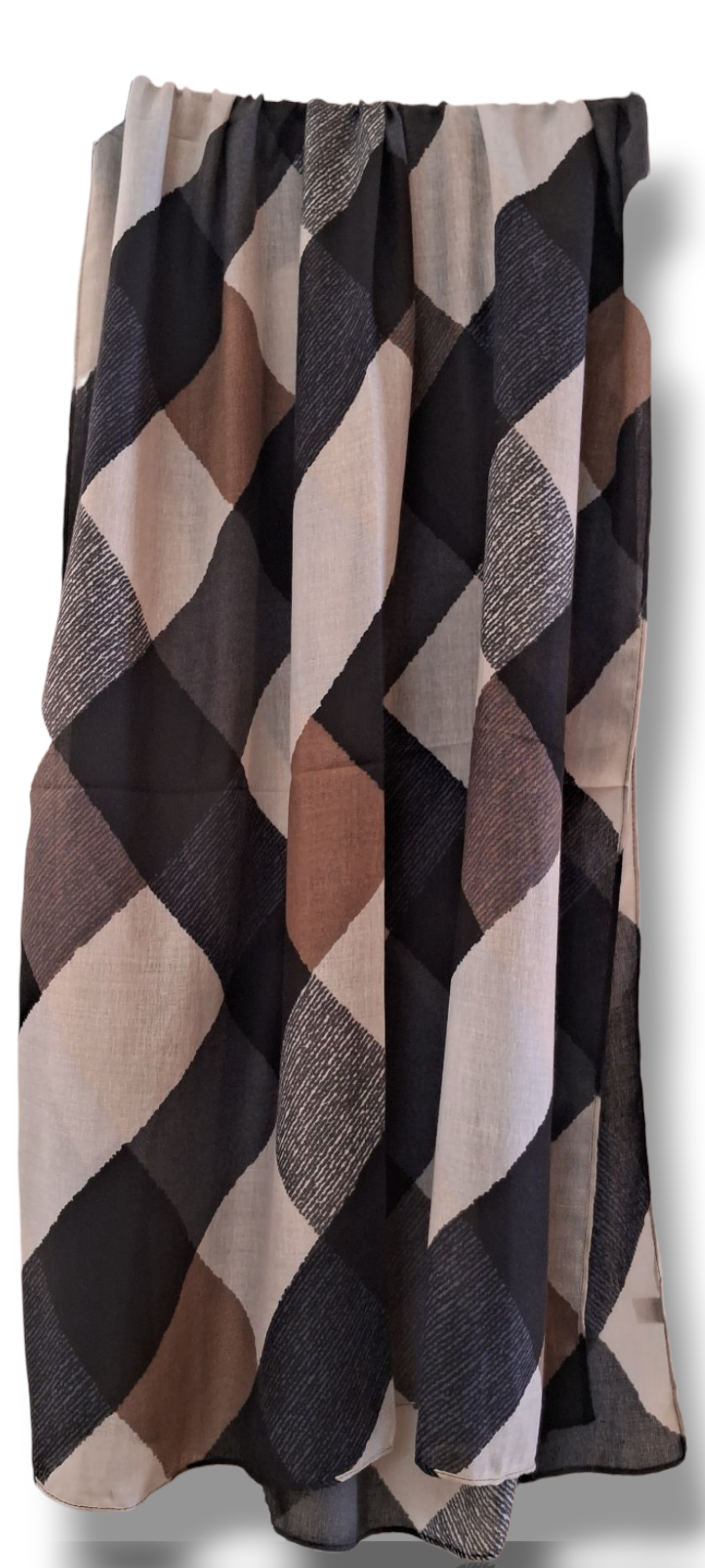 Al Ayza Imported Light Wavy Machine Printed Hijab – Elegant Soft Fabric | Premium Modest Wear | Premium Box Pack (Diagonal Print)