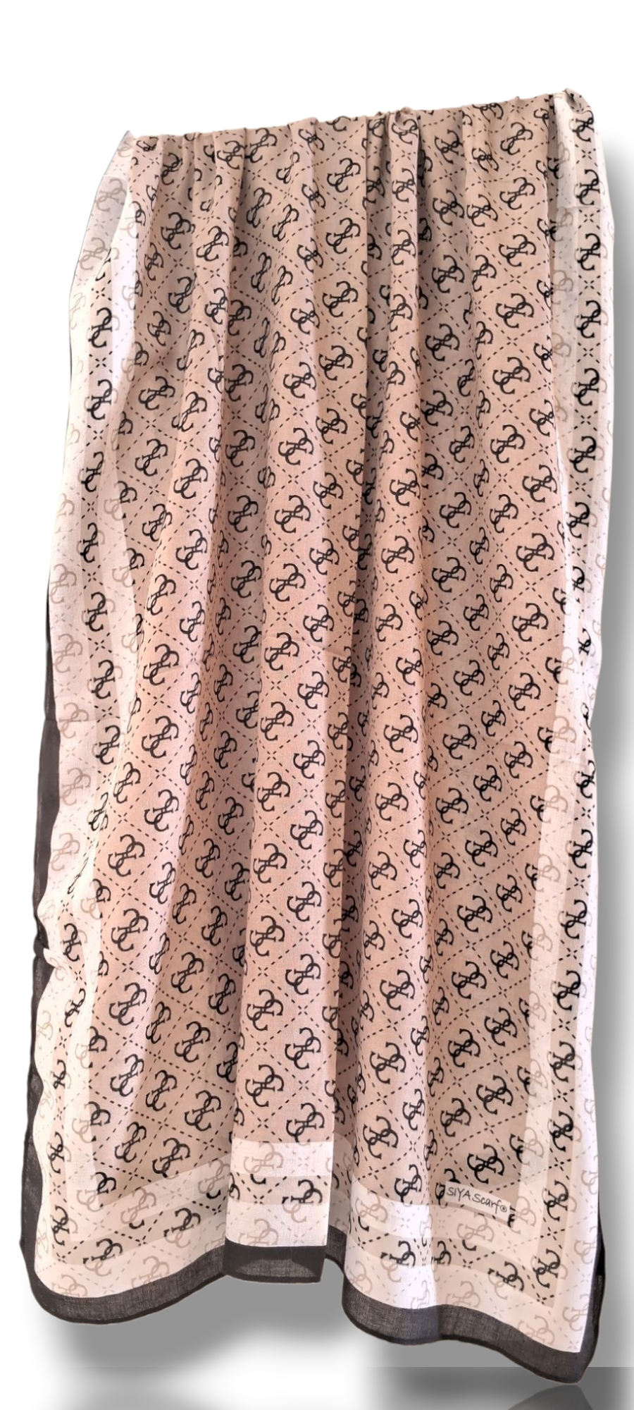 Al Ayza Imported Light Wavy Machine Printed Hijab – Elegant Soft Fabric | Premium Modest Wear | Premium Box Pack (Brown Square)
