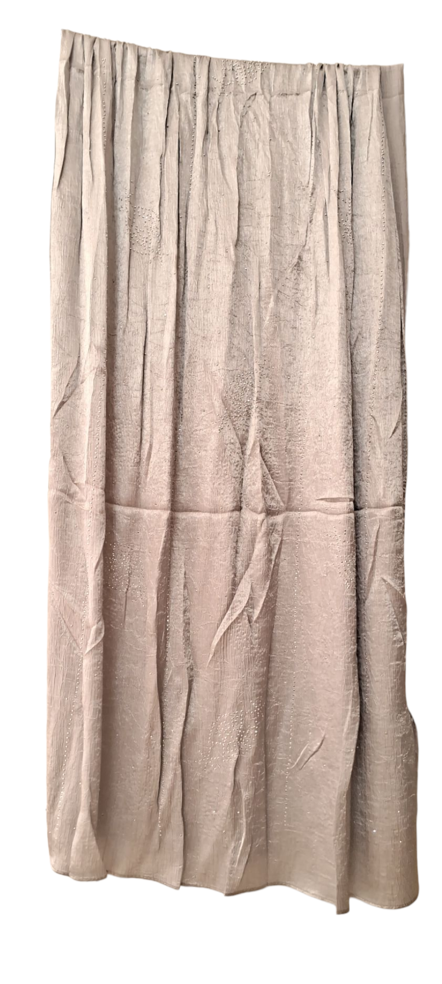 Al Ayza Turkish Luxurious Crinkled Silk Cotton Hijab with Diamond Embellishment – Elegant Modest Wear | Imported from Turkey | Lightweight, Soft & Breathable Scarf | Premium Box Pack (Silver)