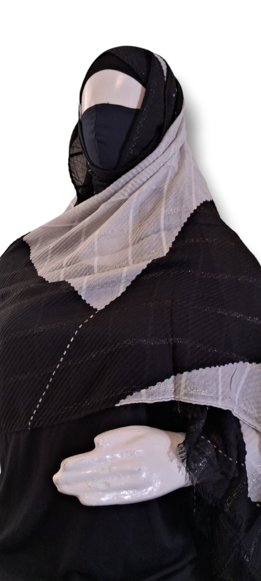 Al Ayza 3D Fabric Machine Printed Hijab – Premium Soft Fabric with Sophisticated Finish | Lightweight & Breathable | Elegant Modest Wear | Premium Box Pack (Beige Shade)