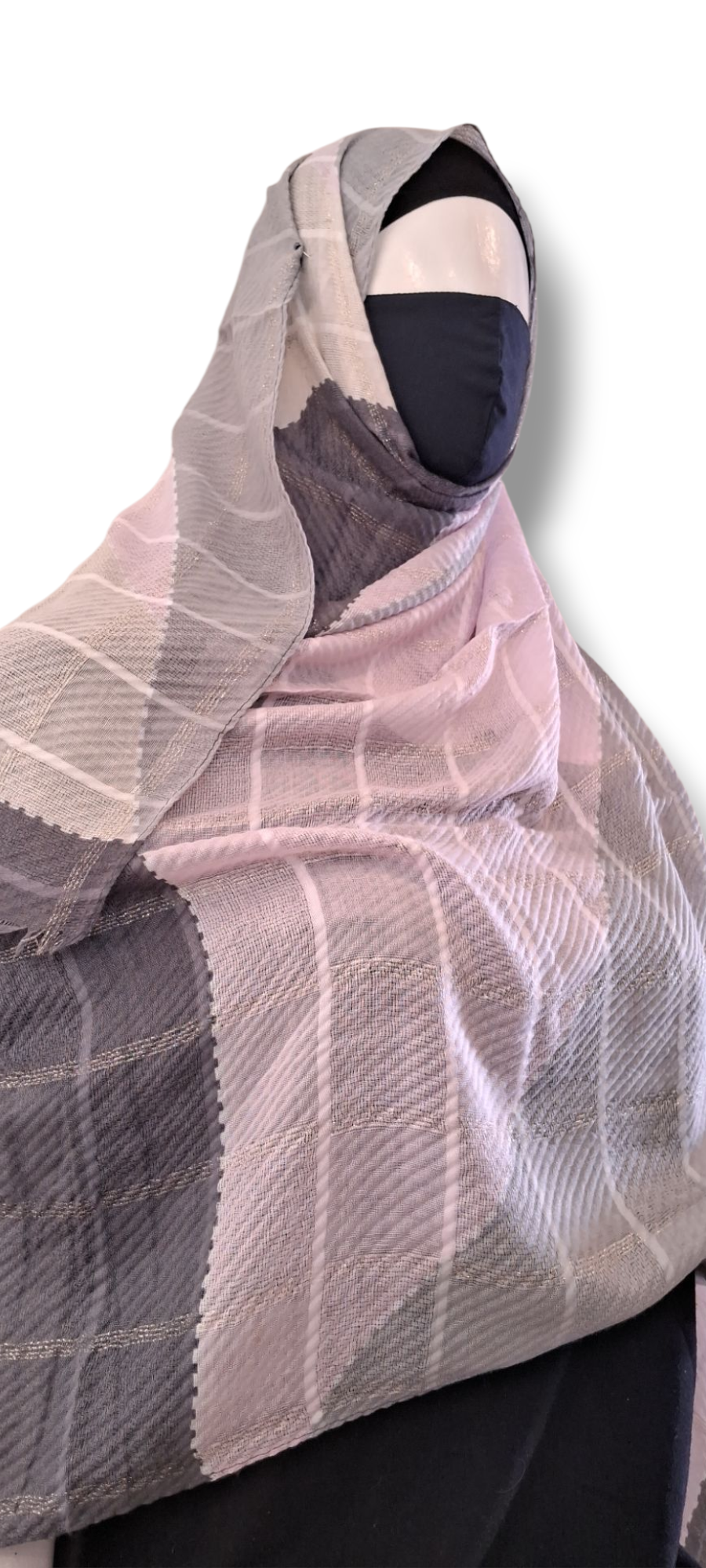 Al Ayza 3D Fabric Machine Printed Hijab – Premium Soft Fabric with Sophisticated Finish | Lightweight & Breathable | Elegant Modest Wear | Premium Box Pack (Pink Shade)