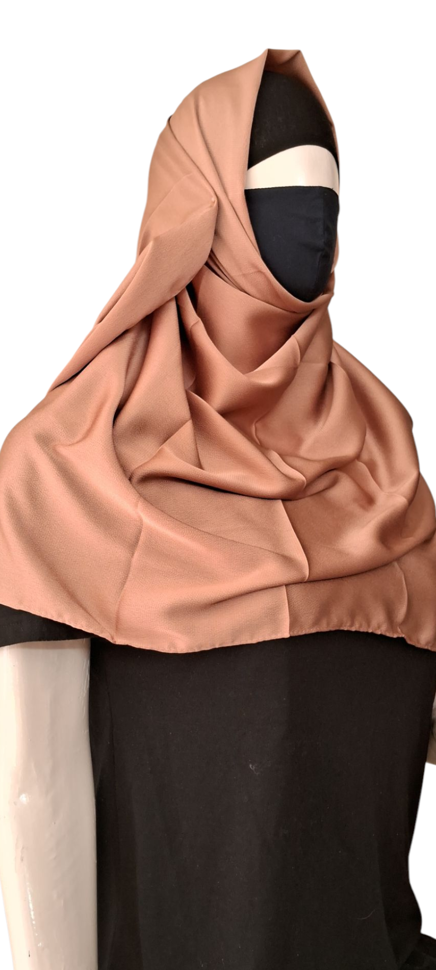 Al Ayza Turkish Elegant Silk Cotton pastel Hijab – Luxurious Lightweight Scarf Premium Soft Fabric for Modest Daily and Occasion Wear | Premium Box Pack | (Brown)